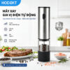 Máy Xay Gia Vị Điện Tự Động HODEKT, Lõi Xay Gốm, 5 Mức Chỉnh Độ Xay, Sạc Type-C, Khoang Chứa 80ml, Inox Sang Trọng