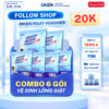 [Mua 6 Tặng 4] Combo 10 gói bột vệ sinh lồng máy giặt SAIZA gói tẩy lồng giặt làm sạch kháng khuẩn