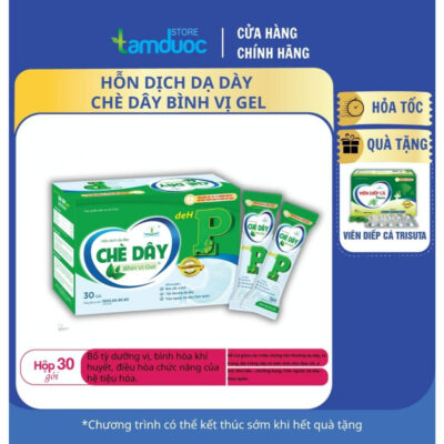 [Hộp 30 gói] Chè Dây DeHP Bình Vị Gel Dạ Dày Chữ P Tâm Dược Giảm Trào Ngược Đau Dạ Dày Khó Tiêu