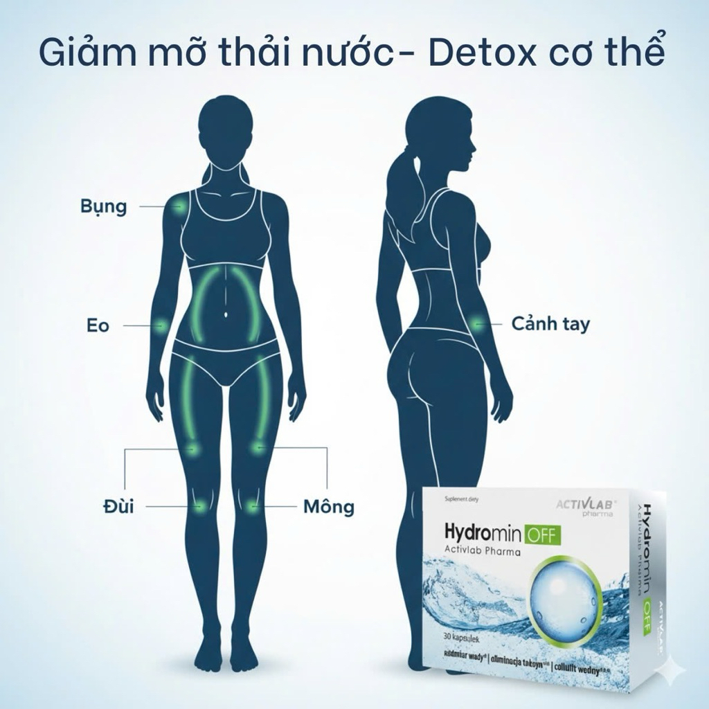 Viên Uống Giảm Cân Tích Nước, Phù Nề Hydromin OFF Activlab Pharma – Hộp 30 Viên (date 4/27) Viên Uống Giảm Cân Tích Nước, Phù Nề Hydromin OFF Activlab Pharma – Hộp 30 Viên (date 4/27)