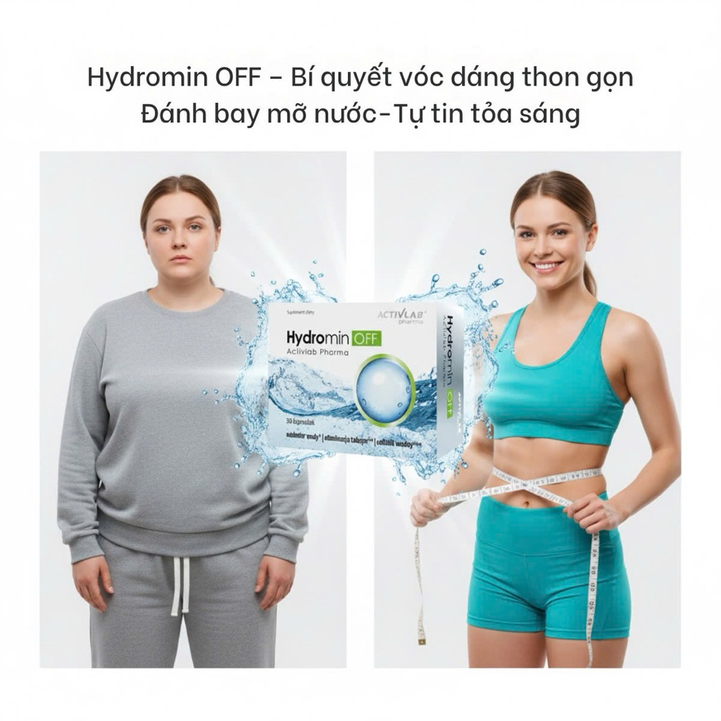 Viên Uống Giảm Cân Tích Nước, Phù Nề Hydromin OFF Activlab Pharma – Hộp 30 Viên (date 4/27) Viên Uống Giảm Cân Tích Nước, Phù Nề Hydromin OFF Activlab Pharma – Hộp 30 Viên (date 4/27)