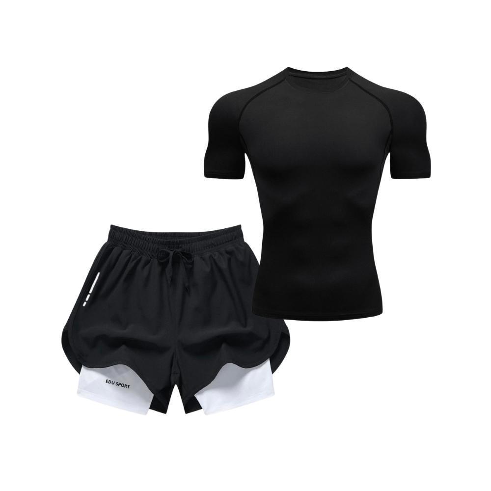 Bộ Quần Áo Tập Gym Nam Kết Hợp Áo Body và Quần Short 2 Lớp Co Dãn 4 Chiều Chất Liệu Thun Lạnh Thấm Hút Mồ Hôi Thoáng Khí Bộ Quần Áo Tập Gym Nam Kết Hợp Áo Body và Quần Short 2 Lớp Co Dãn 4 Chiều Chất Liệu Thun Lạnh Thấm Hút Mồ Hôi Thoáng Khí