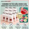 COMBO 10 Túi (Mỗi Túi 100c) Màng Bọc Thực Phẩm PE,Túi Gấu Có Chun Bọc Đồ Ăn Co Giãn Siêu Dai, Bọc Thực Phẩm Tủ Lạnh