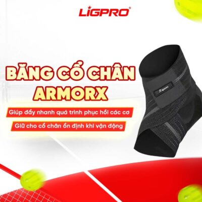 Băng Cổ Chân Spinnix ArmorX – Mỏng Nhẹ, Bảo Vệ Mắt Cá 2 Lớp, Chống Lật Cổ Chân, Ngừa Bong Gân