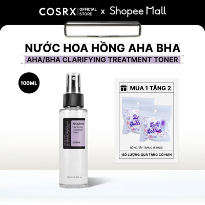 [Live] COSRX Nước hoa hồng AHA/BHA Clarifying Treatment Toner 100ml/150ml