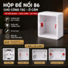 Hộp Đế Công Tắc Ổ Cắm 86/118, Hộp Đế Nổi Âm Tường, Nhựa ABS Chống Cháy, Dễ Lắp Đặt, Chắc Chắn An Toàn