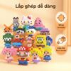 COMBO DIY Mô Hình 3D Mini – 2 size, đồ chơi xếp hình dễ thương cho bé