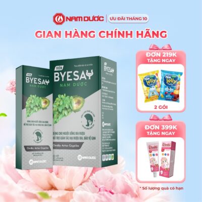 Viên Byesay Nam Dược - TPBVSK Hỗ Trợ Bảo Vệ Gan, Giảm Tác Hại Của Rượu Bia Đến Gan - 5 Hộp x 6 Viên