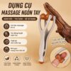 Dụng cụ massage ngón tay vân gỗ - con lăn bấm huyệt giảm mỏi thư giãn đôi tay