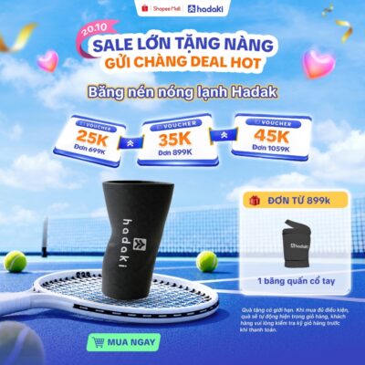 Băng Nén Nóng Lạnh Đa Năng HADAKI - Bó Gối/Khuỷu Tay Chườm Gel Giảm Sưng, Đau Mỏi Khi Tập Gym, Thể Thao
