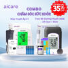 (X1+A608) Combo Máy Đo Huyết Áp AICARE X1 Và Trọn Bộ Máy Đo Đường Huyết AICARE A608 + Bút Chích + 25 Que Test, Tặng Kim
