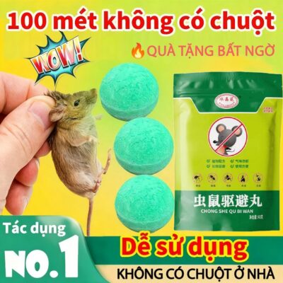 ✅ Viên Đuổi Chuột MẠNH NHẤT  - Hiệu Quả 365 Ngày Không Độc Hiệu Quả Mọi Nơi Có Chuột