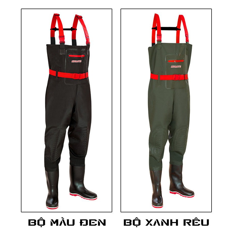Bộ Yếm Lội Nước chống thấm tuyệt đối quần lội nước liền ủng Chuyên Dụng Bộ Yếm Lội Nước Bộ Yếm Lội Nước chống thấm tuyệt đối quần lội nước liền ủng Chuyên Dụng Bộ Yếm Lội Nước