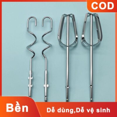 Trong kho 1/2/4pcs điện trứng beater khuấy móc, thép không gỉ bền cầm tay trứng whisk trộn thanh bếp trộn cá tuyết