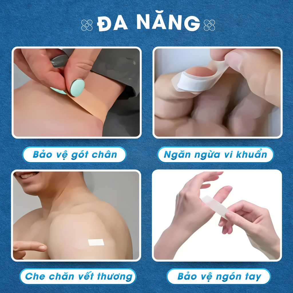 Băng Gạc Chống Thấm Nước Cao Cấp, Màng Trong Suốt, Độ Đàn Hồi Tuyệt Vời, Dán Vết Thương Tiện Lợi Băng Gạc Chống Thấm Nước Cao Cấp, Màng Trong Suốt, Độ Đàn Hồi Tuyệt Vời, Dán Vết Thương Tiện Lợi