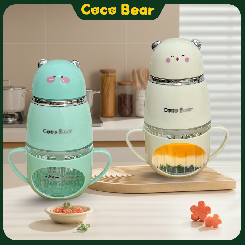 Máy Xay Coco Bear 8 Lưỡi Bản Mới, Cối Có Tay Cầm, Xay Đồ Ăn Dặm, Thịt, Cháo, Rau Củ Cho Bé Máy Xay Coco Bear 8 Lưỡi Bản Mới, Cối Có Tay Cầm, Xay Đồ Ăn Dặm, Thịt, Cháo, Rau Củ Cho Bé