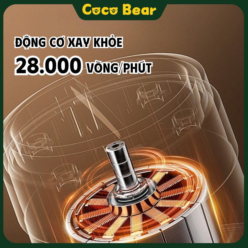 Máy Xay Coco Bear 8 Lưỡi Bản Mới, Cối Có Tay Cầm, Xay Đồ Ăn Dặm, Thịt, Cháo, Rau Củ Cho Bé Máy Xay Coco Bear 8 Lưỡi Bản Mới, Cối Có Tay Cầm, Xay Đồ Ăn Dặm, Thịt, Cháo, Rau Củ Cho Bé