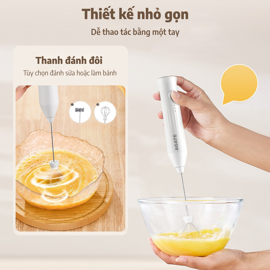LUMO Máy tạo bọt cà phê cầm tay 3 tốc độ, máy đánh bọt sữa mini cho latte cappuccino, kèm đầu thay thế LUMO Máy tạo bọt cà phê cầm tay 3 tốc độ, máy đánh bọt sữa mini cho latte cappuccino, kèm đầu thay thế