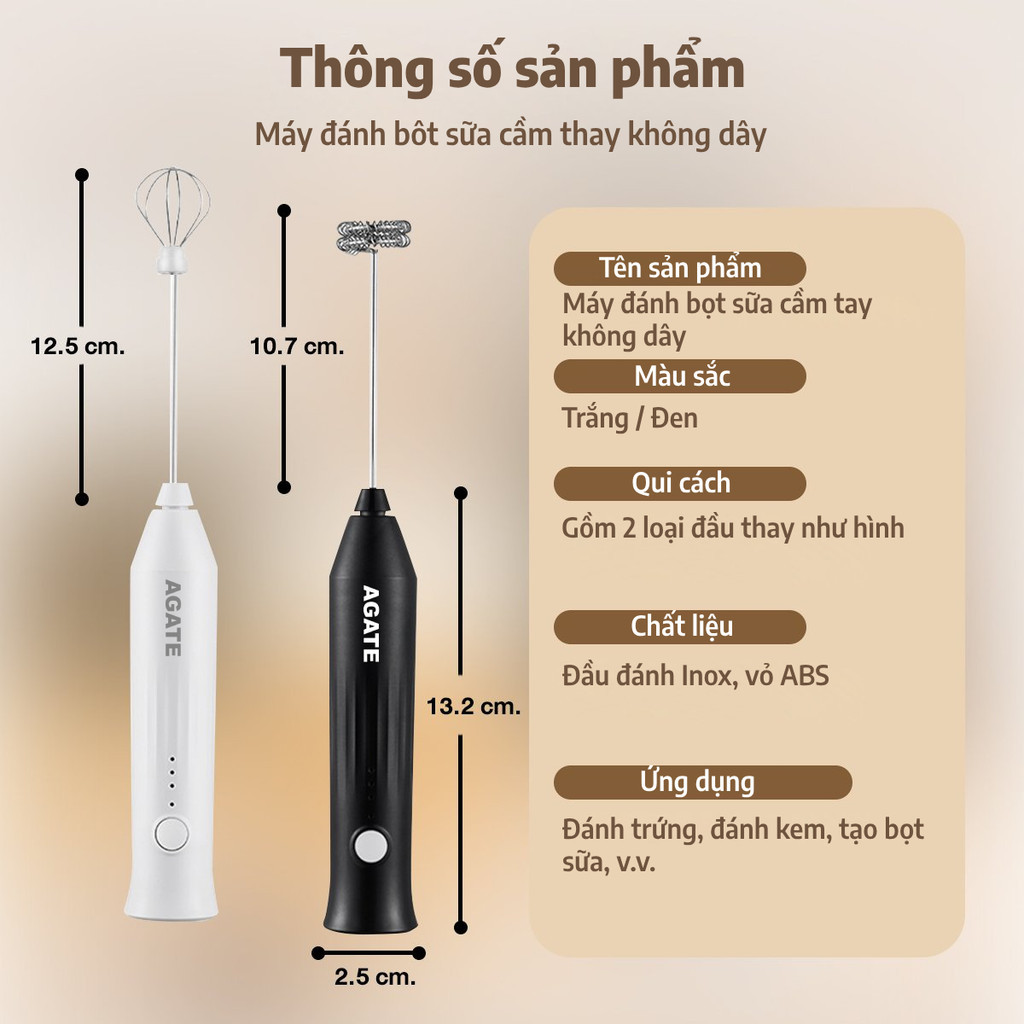 LUMO Máy tạo bọt cà phê cầm tay 3 tốc độ, máy đánh bọt sữa mini cho latte cappuccino, kèm đầu thay thế LUMO Máy tạo bọt cà phê cầm tay 3 tốc độ, máy đánh bọt sữa mini cho latte cappuccino, kèm đầu thay thế