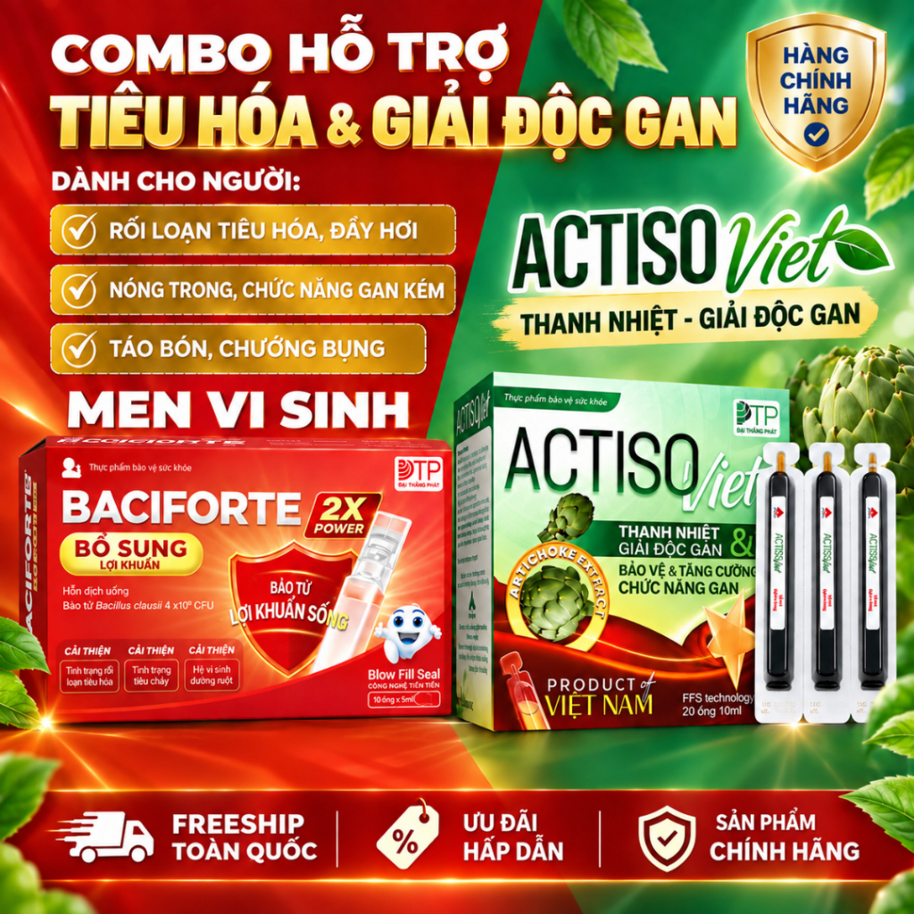 Dung Dịch Uống ACTISO VIET - Thanh Nhiệt Cơ Thể, Mát Gan, Tăng Cường Chức Năng Gan (Hộp 20 Ống) Dung Dịch Uống ACTISO VIET - Thanh Nhiệt Cơ Thể, Mát Gan, Tăng Cường Chức Năng Gan (Hộp 20 Ống)