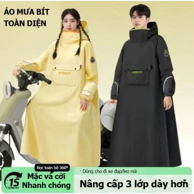 Áo mưa bít MELY TOP TOP Loại Tốt chống thấm nước tốt, phù hợp cho nam nữ đi xe máy