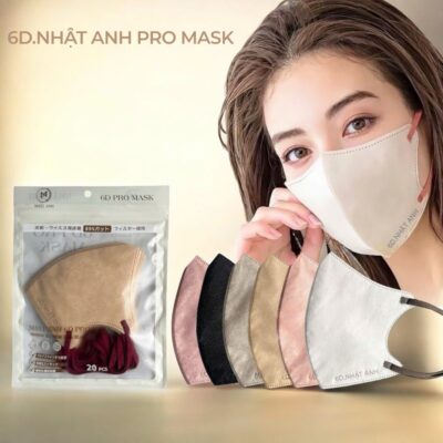 [ Combo 100-200 chiếc ] (20c/1 Túi )Khẩu Trang 6D NHẬT ANH Pro Mask 3 Lớp Kháng Khuẩn Quai Chun Mềm Mịn