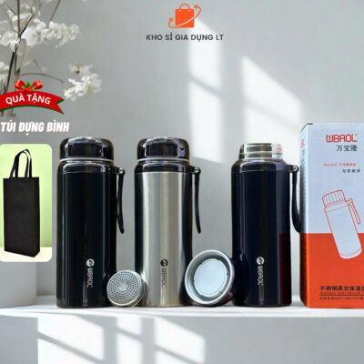 (Tặng túi vải) Bình giữ nhiệt nóng lạnh 1000-1200-1500ml L7 inox 304 cao cấp