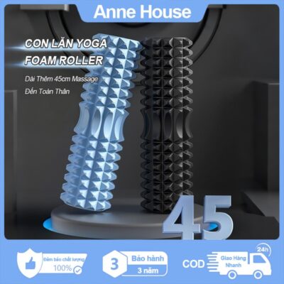Con Lăn Yoga Foam Roller Gai Nhọn Đa năng Đa năng toàn thân Giảm mỡ, săn chắc cơ Chống trượt an toàn