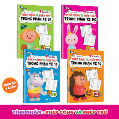Sách - Phép Tính Cộng Trừ Cho Bé Phạm Vi 10/20/50/100 - Sách Tập Làm Toán Cho Bé Tiên Phong Books