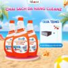 [VÕ HÀ LINH x Aikomi] COMBO 3 chai sạch đa năng nhà bếp có vòi CleanZ - 450ml/chai tặng Cọ nhám