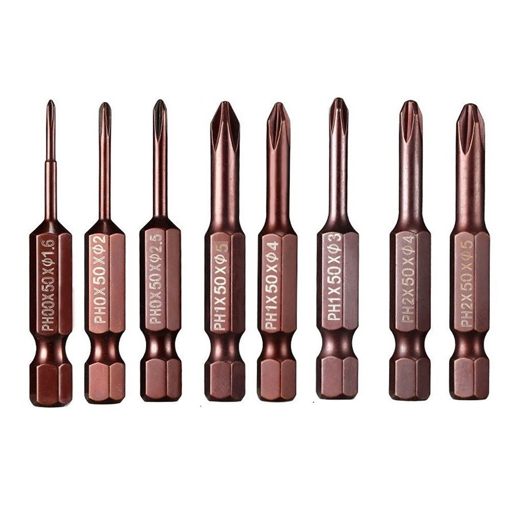Mũi tuốc nơ vít lục giác 50mm 1 / 4 inch Máy khoan điện PH00 PH0 PH1 PH2 Mũi tuốc nơ vít lục giác 50mm 1 / 4 inch Máy khoan điện PH00 PH0 PH1 PH2