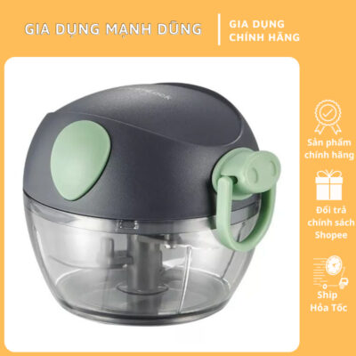 Dụng Cụ Xay Tỏi Ớt Mini LocknLock CKS321GRN 180ml – Cối Xay Thực Phẩm Cầm Tay Tiện Lợi