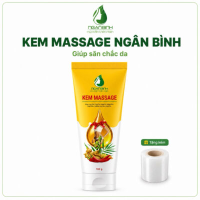 KEM TAN MỠ BỤNG Ngân Bình Chính Hãng 100g - Kem Massage Săn Chắc Eo Bụng Giảm Mỡ Thừa Sau Sinh