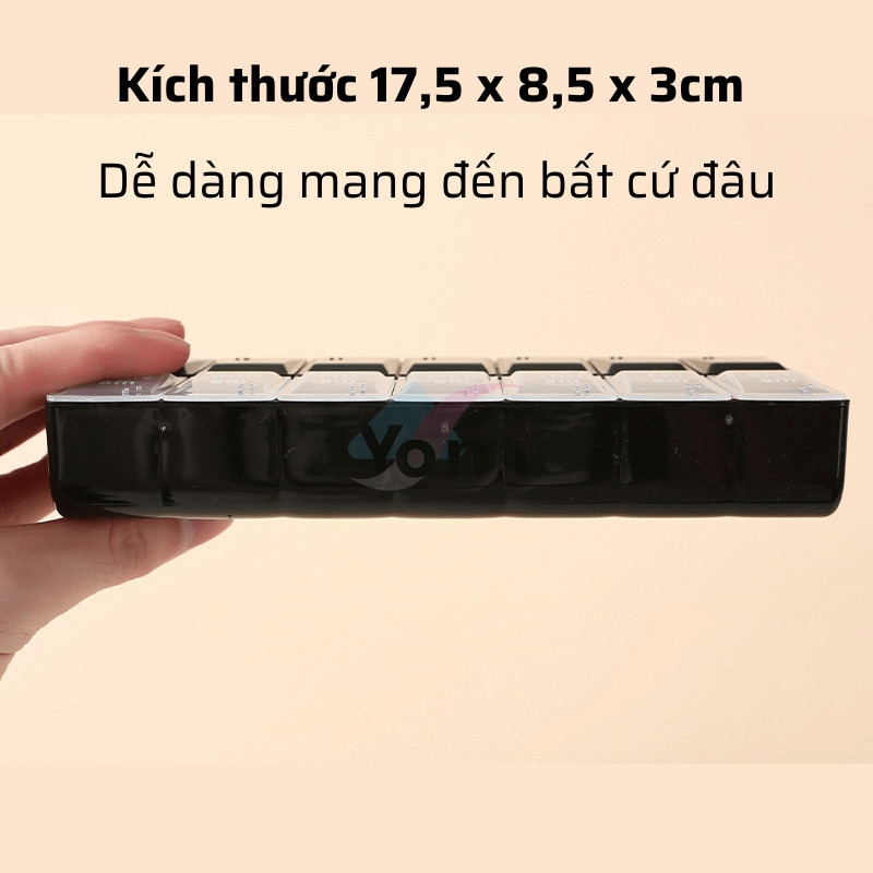 Hộp Đựng Thuốc Chia 14 Ngăn Có Nắp Chống Ẩm 7 Ngày Trong Tuần Tiện Dụng Mang Đi Du Lịch Hộp Đựng Thuốc Chia 14 Ngăn Có Nắp Chống Ẩm 7 Ngày Trong Tuần Tiện Dụng Mang Đi Du Lịch