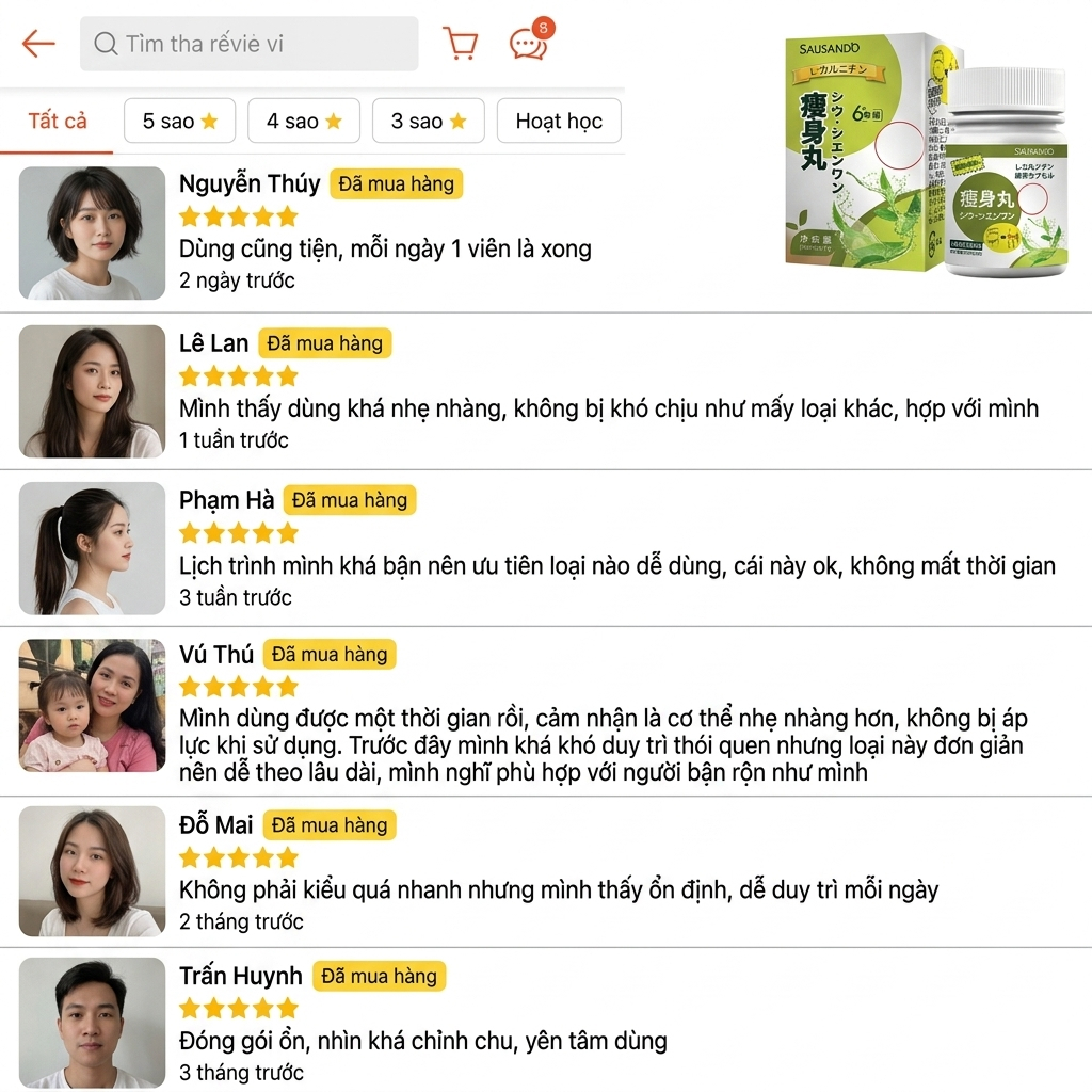 SAUSANDO Viên Uống Giảm Cân Nhật Bản L-Carnitine Chiết Xuất Trà Xanh Hỗ Trợ Dáng Thon Gọn 10 Viên SAUSANDO Viên Uống Giảm Cân Nhật Bản L-Carnitine Chiết Xuất Trà Xanh Hỗ Trợ Dáng Thon Gọn 10 Viên