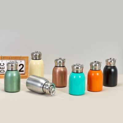 Bình nước giữ nhiệt mini 300ml inox 304 có quai xách , thiết kế dễ thương tiện dụng mang theo du lịch