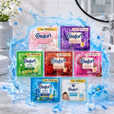 Combo 10/12 Tuỳ Loại Gói Nước Xả Vải Comfort 20ml Đa Mùi, Thơm Lâu, Mềm Vải Dùng Cho Giặt Tay / Máy | Mini Mart Tân Đức