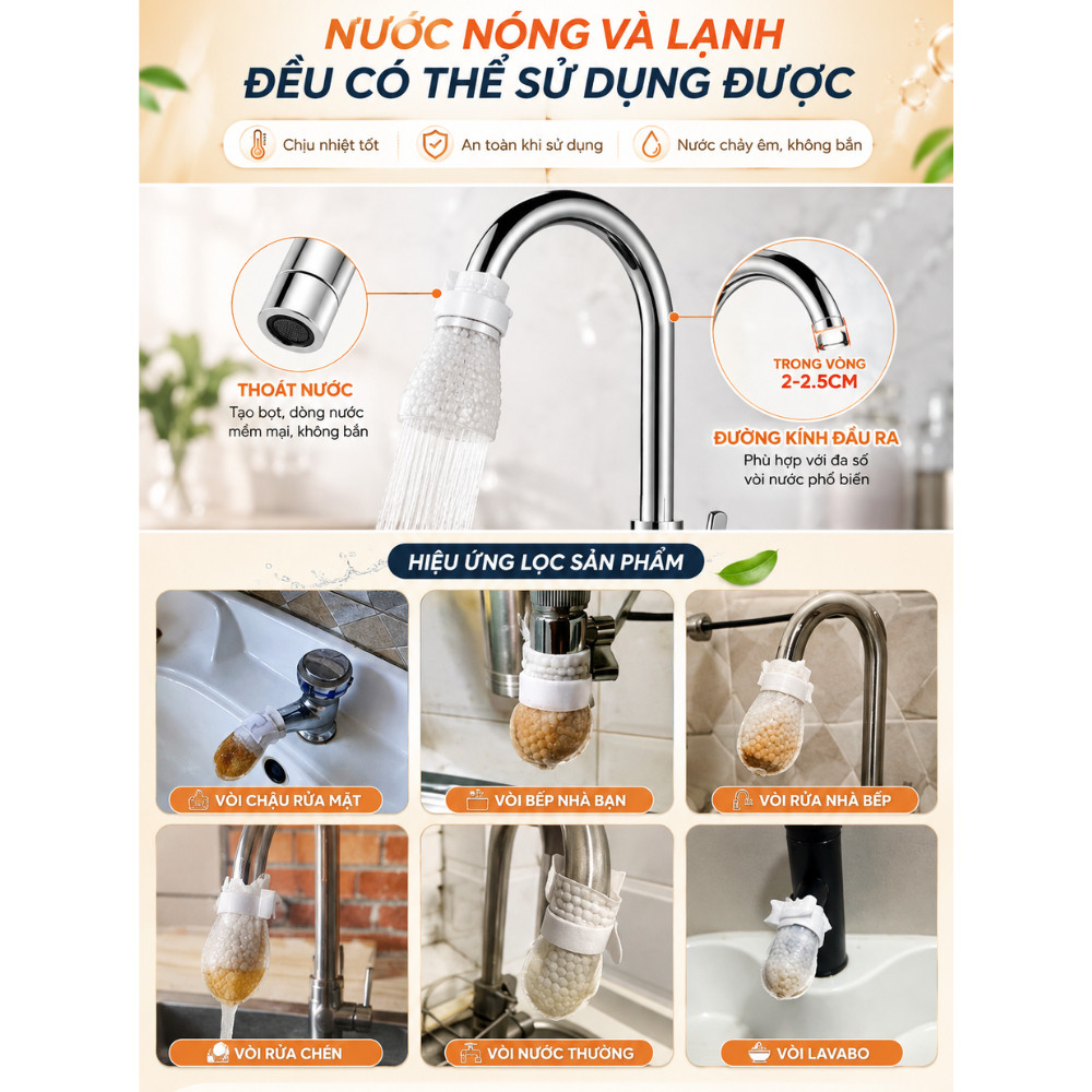 Combo 100 Túi lọc vòi nước đa năng, Túi lọc vòi nước đa năng giúp giữ cặn bấn trong nước sinh hoạt Combo 100 Túi lọc vòi nước đa năng, Túi lọc vòi nước đa năng giúp giữ cặn bấn trong nước sinh hoạt