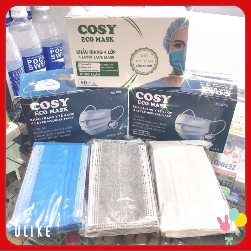Khẩu trang chính hãng COSY và AMI Khẩu trang chính hãng COSY và AMI