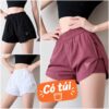 Quần tập nữ Thể Thao -Gym- YoGa hai lớp co giãn có size 38-78kg (có túi)