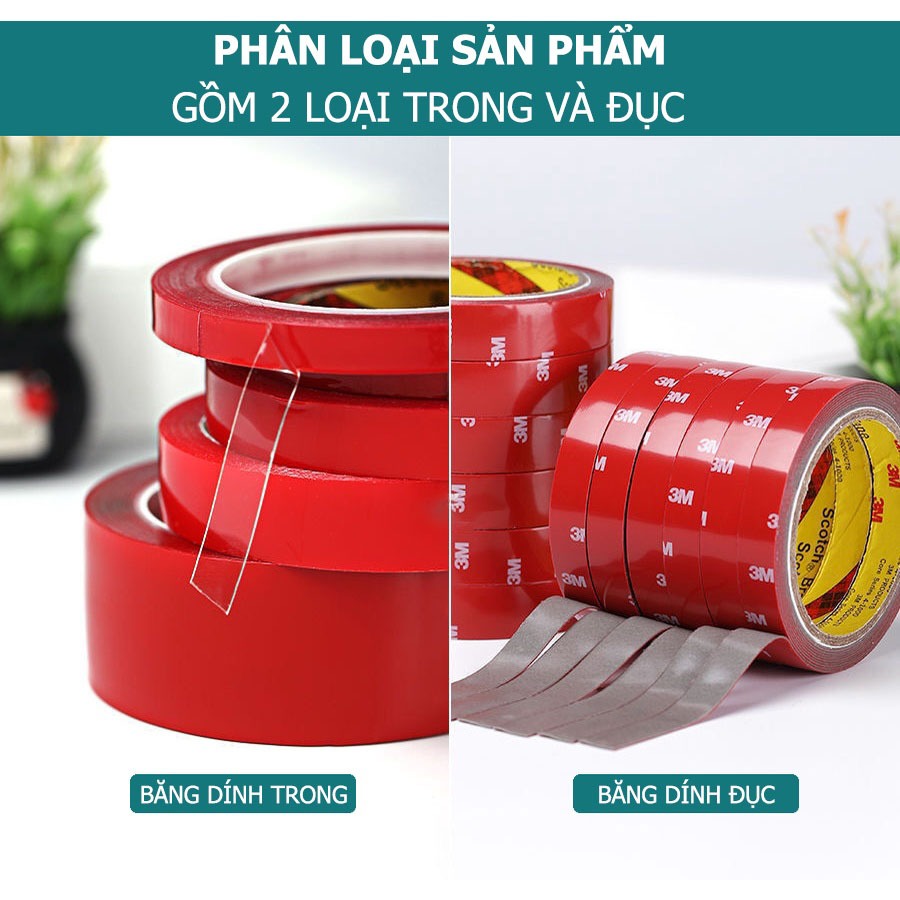 Băng dính 2 mặt chuyên dụng cho ô tô xe hơi, băng keo dán cường lực siêu dính nhiều size - B001 Băng dính 2 mặt chuyên dụng cho ô tô xe hơi, băng keo dán cường lực siêu dính nhiều size - B001
