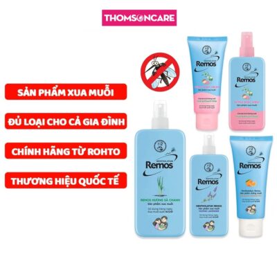 Xịt muỗi Remos, có dạng kem và xịt, remos chống muỗi cho bé và người lớn, kem bôi muỗi đốt cho bé, kem chống muỗi