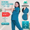 Bộ Scrubs bác sĩ MỀM, MÁT, KHÔNG NHĂN hàng cao cấp cho nhân viên y tế, spa, thẩm mỹ viện